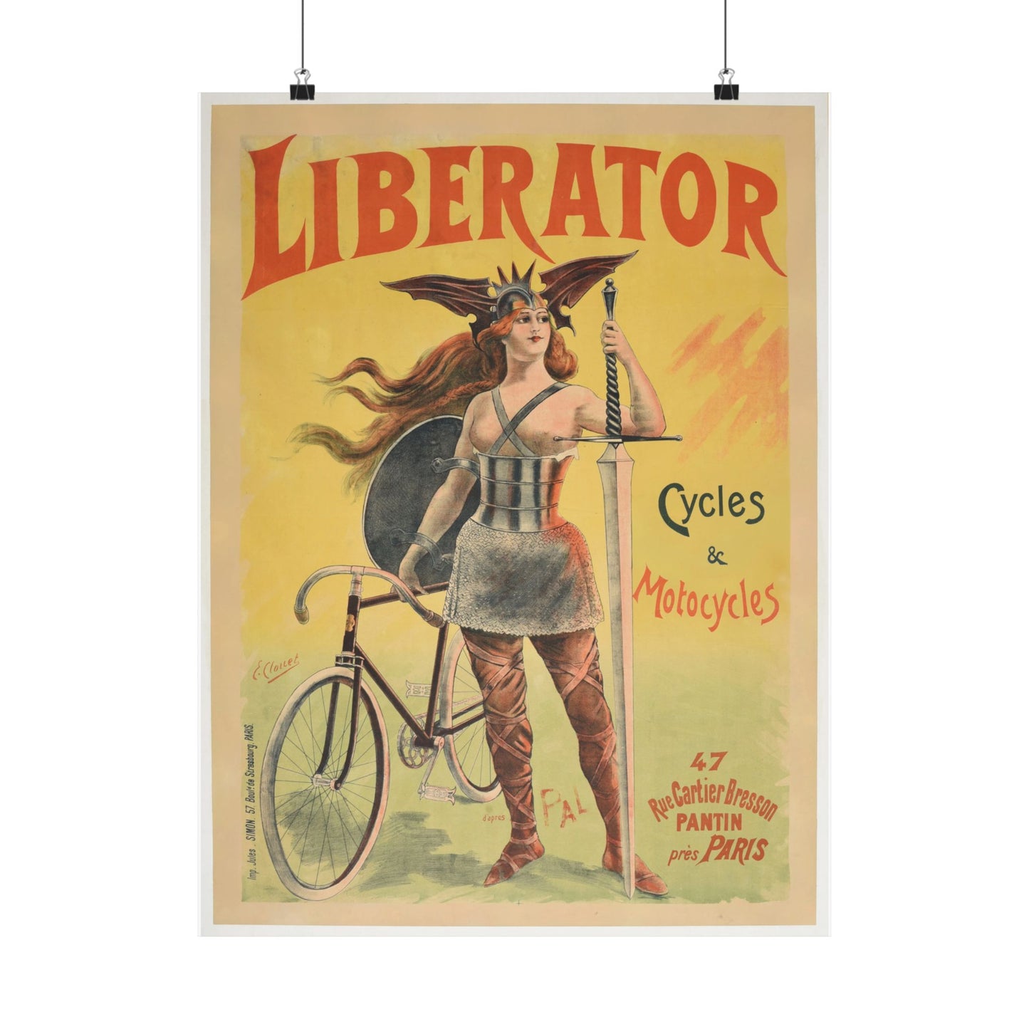 Liberator - Vintage Bicycle Poster - France 1899