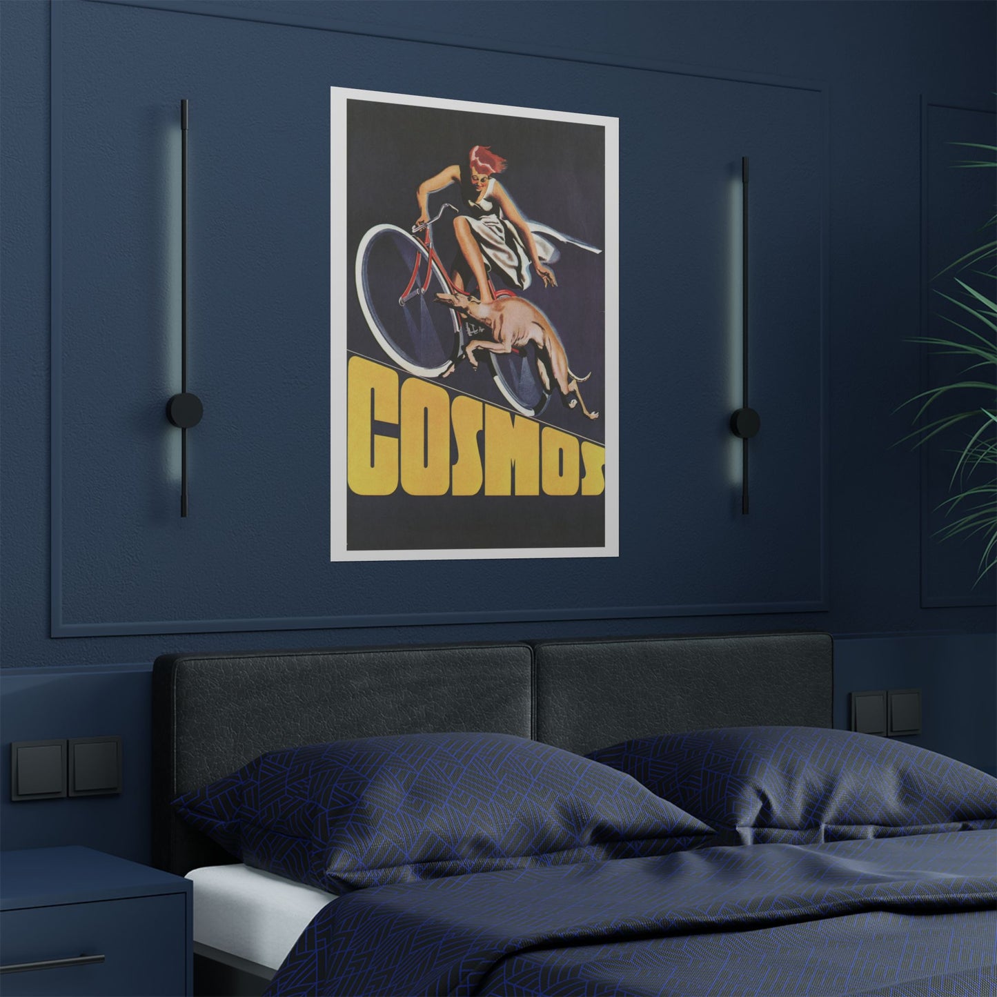 Cosmos Bicycles - Classic Vintage Bicycle Poster - Switzerland 1935