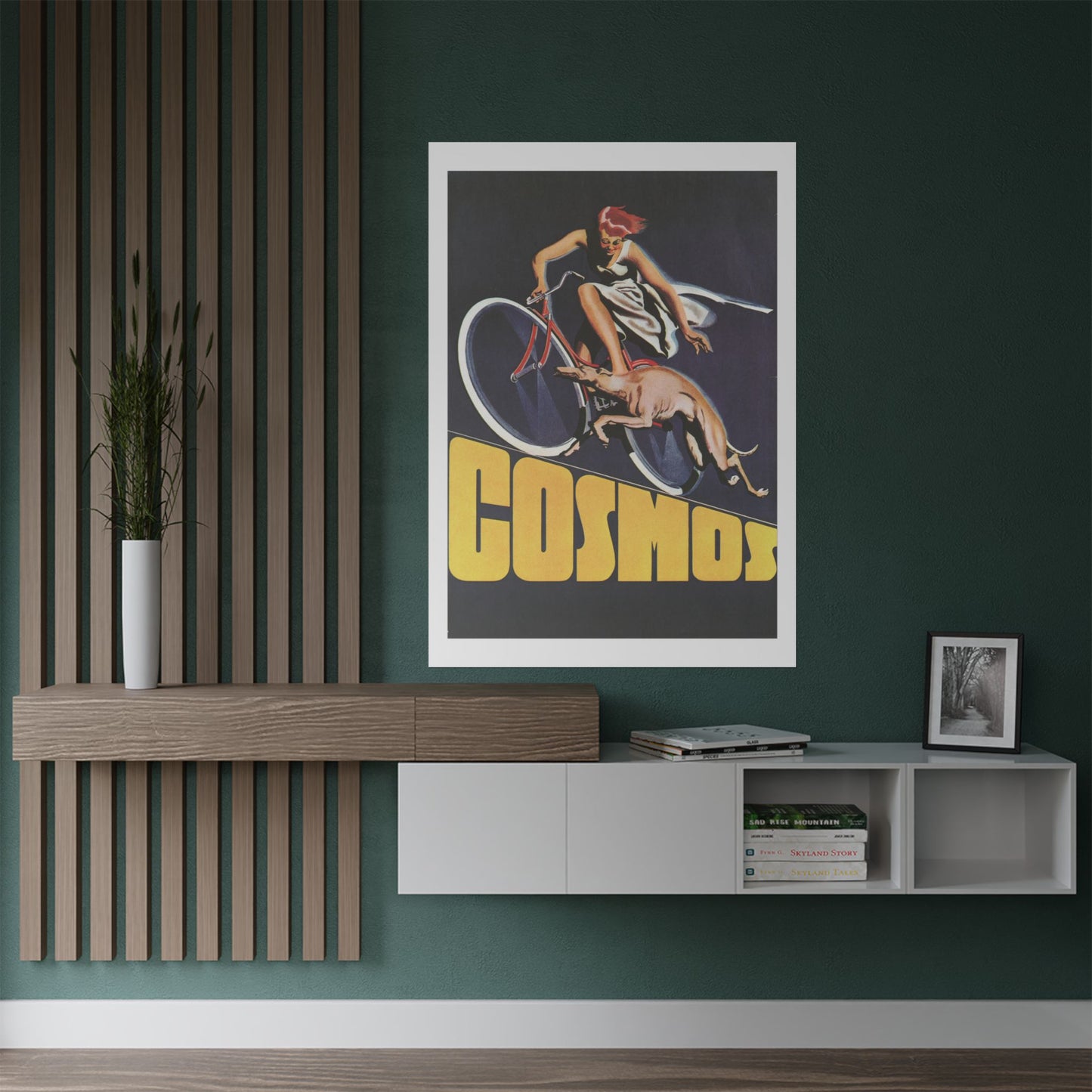 Cosmos Bicycles - Classic Vintage Bicycle Poster - Switzerland 1935