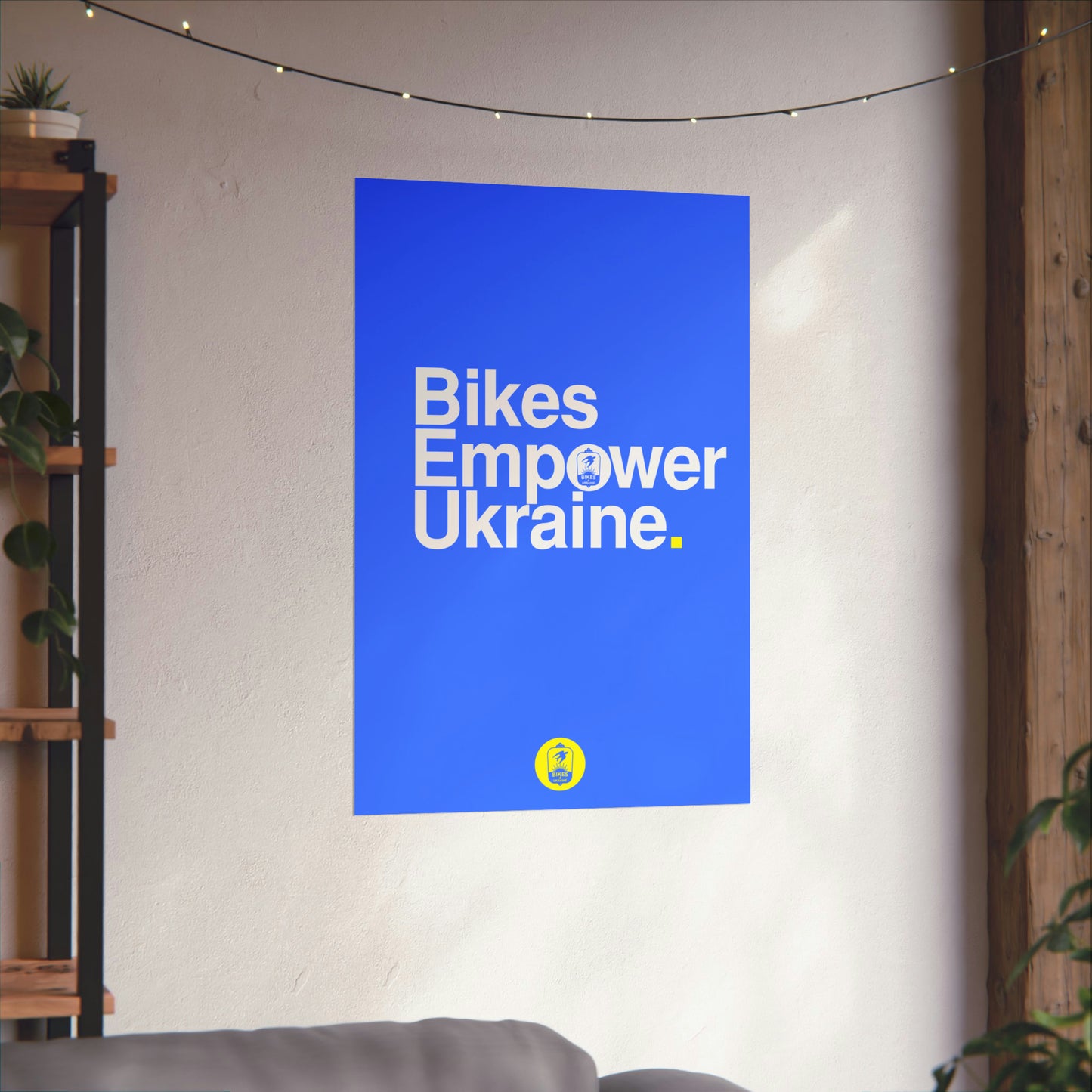 Bikes Empower Ukraine - Poster from Bikes4Ukraine.org