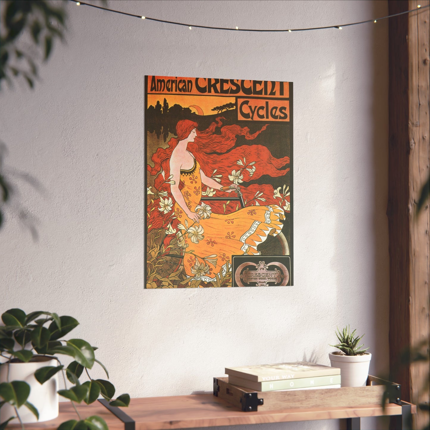 American Crescent Cycles - Vintage Bicycle Poster