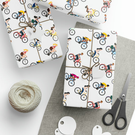 Bicycle Wrapping Paper - Cyclists