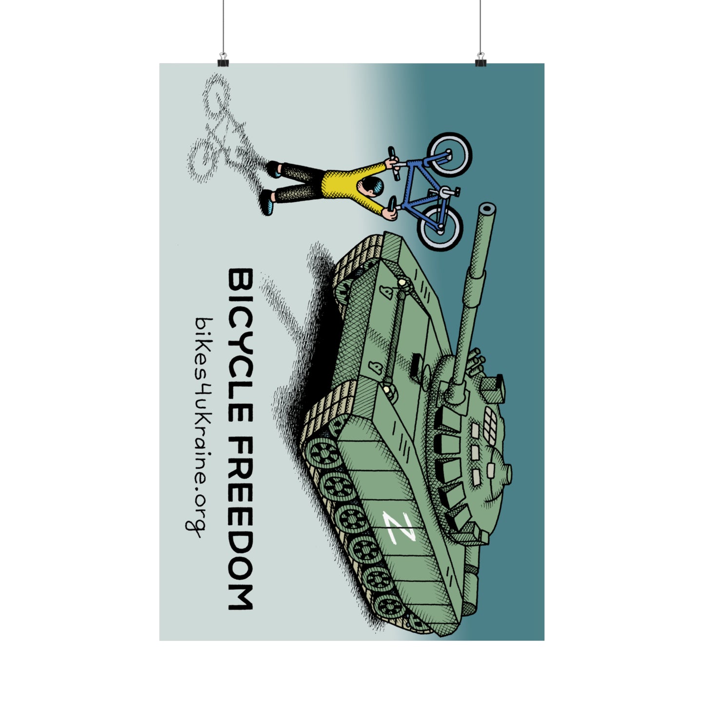 Bikes4Ukraine - Design by Andy Singer (US) - Tank