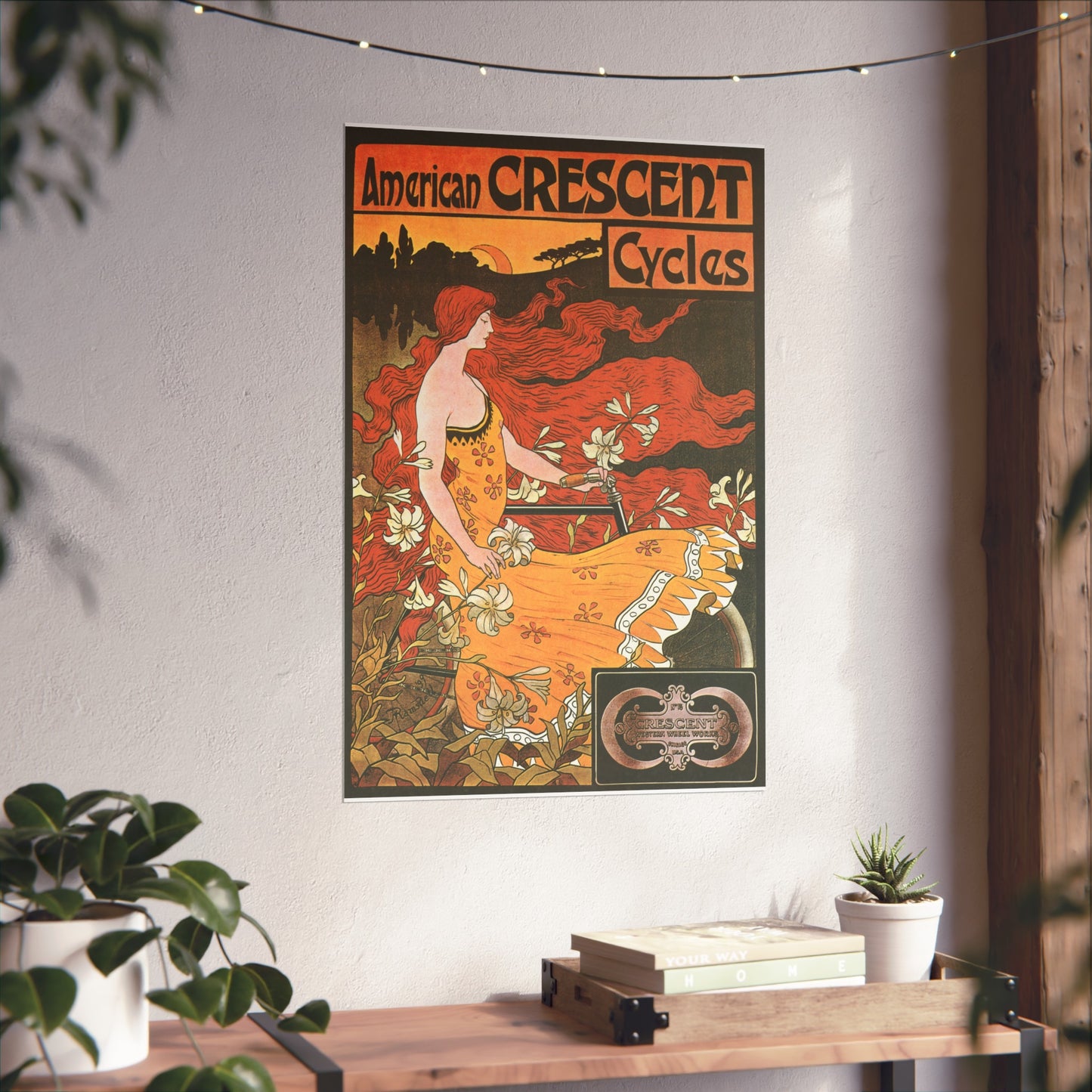 American Crescent Cycles - Vintage Bicycle Poster