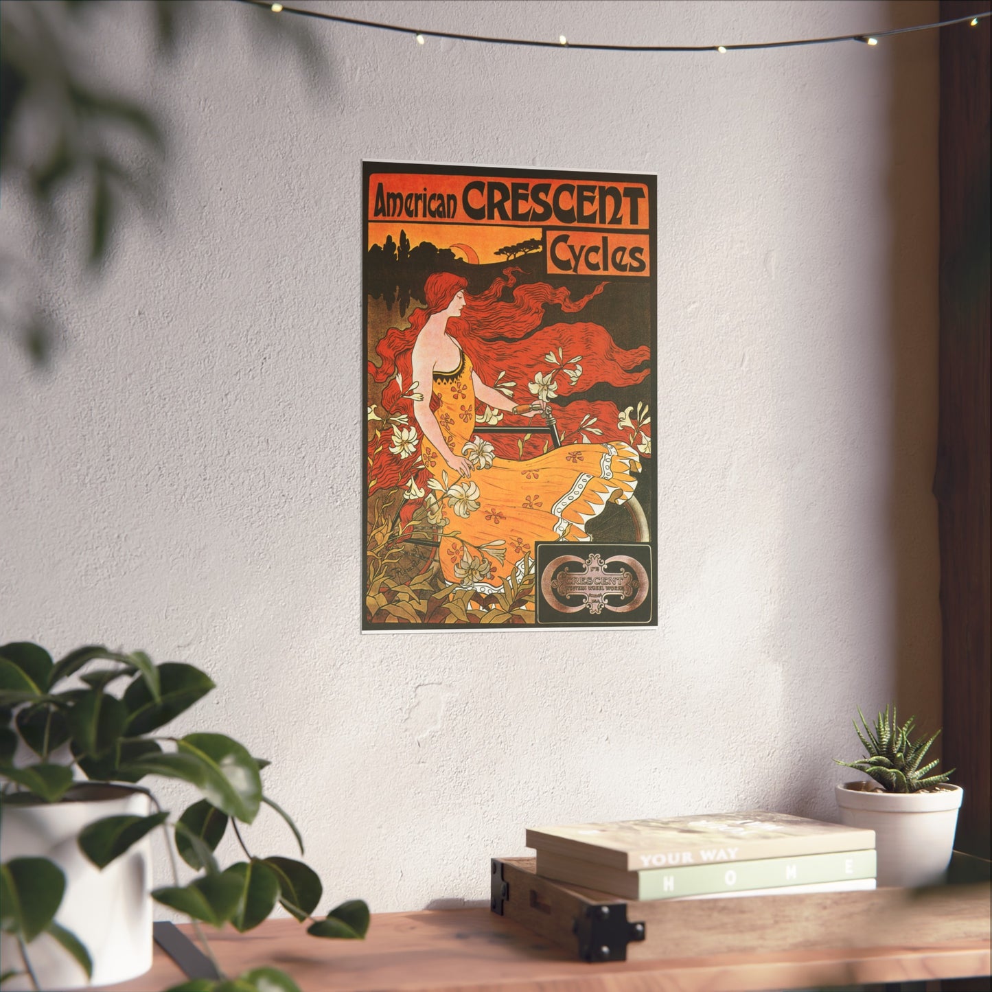 American Crescent Cycles - Vintage Bicycle Poster